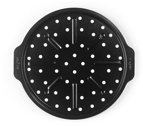 Salter Expert Pizza and Chip Tray, 35.5 X 33 X 2 Cm, Nonstick | Carbon Steel Construction, 2-Layer Nonstick Coating, Oven Safe To 220°C, PFOA-Free, Dishwasher Safe, Warp-Resistant