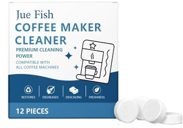 Fogli decalcificanti for macchina da caffè espresso - Potenti compresse for la pulizia quotidiana della casa smacchia e rimuovono lo sporco for uso cucina(12 pieces)