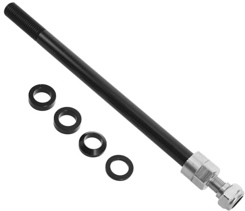 ARTSEWPLY Adattatore Perno Ruota Bicicletta M12x1,5 160-178mm in Lega di Alluminio e Acciaio Inox, ASSE Posteriore Sostituibile per Rimorchi Bici Perno Passante, Sgancio Rapido per Uso