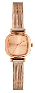 KOMONO Moneypenny Royale Rose Gold Women's Japanese Quartz Analogue Watch with Stainless Steel 304L Strap