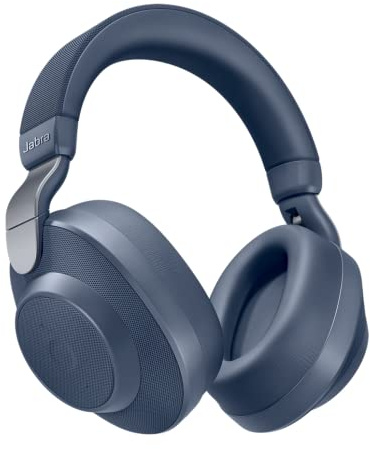Jabra Elite 85h Cuffie Over-Ear - Cuffie wireless con cancellazione attiva del rumore - Batteria a lunga durata per chiamate e musica - Blu Marino