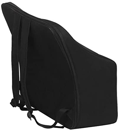 Bonarty Akkordeonkoffer, Tasche für 40-120 Bass Akkordeon, Piano Akkordeon Etui Gig Bag, Schwarz, Weich, Reißverschluss, Tragegriff, Kunststoff, Casual, Unisex