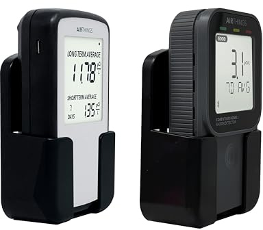 Multifunktions-Etui für Corentium Home Radon Detektor von Airthings für Schreibtisch und Wandmontage | Mehrzweck-Schutzhülle funktioniert als Desktop-Ständer oder Wandhalterung für Ihren Corentium-Heim-Radon-Monitor