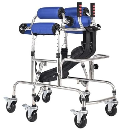 Rolling Walker für Senioren, Kinder-Walker, unterstützter Steh- und Gehtrainer für die unteren Gliedmaßen, multifunktionale Krücken – einfach zu montieren (klein)