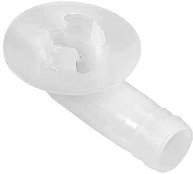 PATIKIL 18mm Aria Condizionatore Scarico Flessibile Connettore Gomito Raccordo, per Mini-Split Unità e Finestra Aria Condizionatore Unità