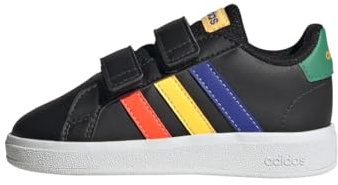 adidas Scarpe da Ginnastica Bianche Grand Court Lifestyle Hook And Loop