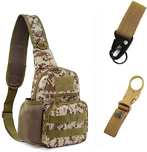 Volu Taktische Umhängetasche Männer Outdoor Brust Tasche Sling Multicam Camouflage Camping Reise Wandern Jagd Military Umhängetasche.,decert-k,Hilarious123