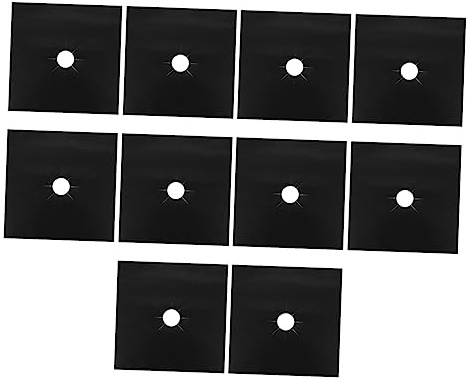 Ptfe Couvercle Pièces Brûleur à Noir Gaz de Cuisinière 10 | Antiadhésif, Résistant à Chaleur, Entretien Facile, pour Plaques de Cuisson et Protection Anti-graisse