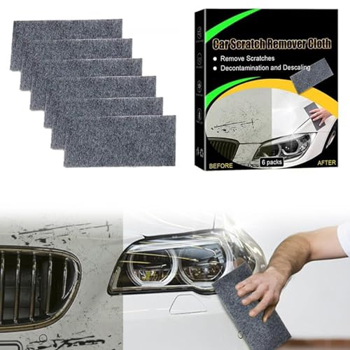 Carreneu 6 Stück Nano Sparkle Tuch Auto Kratzer Original Nano Sparkle Tuch Nanosparkle Tuch Nano Magic Tuch Car Scratch Remover Geeignet Zur Reparatur Kleinerer Kratzer im Lack und Zur Autoreinigung