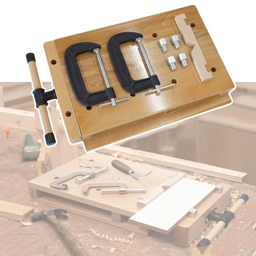 Tavolo Da Falegname Portatile Con Morsa In Legno, 30*40/30*50cm Morsa Da Tavolo Per La Lavorazione Del Legno, Banchi Da Lavoro Regolabili Per L'incisione E Il Taglio, Dimensione Massima Fissa 570 Mm