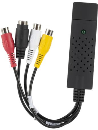 Alnicov Carte de Capture vidéo USB pour PC TV Mac Windows Vista Compatible RCA vers USB Convertisseur vidéo