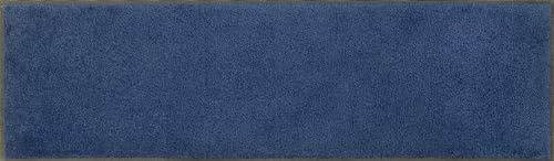 Wash+Dry Fußmatte, Navy 35x120cm, innen und außen, waschbar, blau