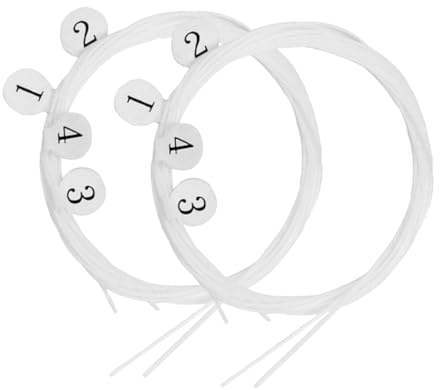 BESTonZON Ukulele-saiten-set 8 Nylon-saiten Einfache Installation Ideal für Anfänger und Fortgeschrittene Ersatzpaket