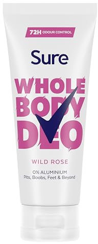 Sure Women Wild Rose Whole Body All Over Body Deodorant with a fresh & floral fragrance and 72 hour odour control 150ml