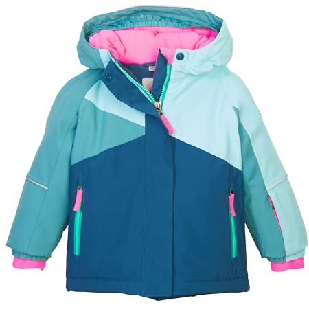 first instinct by killtec Bambini Giacca da sci/giacca funzionale con cappuccio e paraneve FISW 41 MNS SKI JCKT, petrol, 122/128, 43388-000