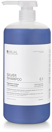 ARUAL Shampoo Silver per capelli biondi, grigi e bianchi.