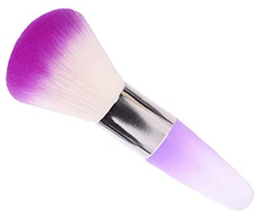 DECORNIJIA Manicure Nail Brush with Soft Bristles Nail Art Dust Remover Brush for Fingernail Powder Cleaning Suitable for Professional and Home Use Random Color