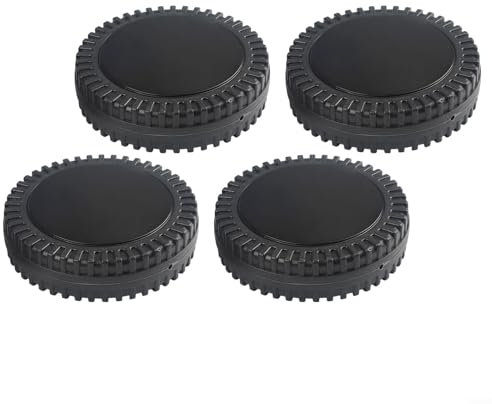 Rueda de repuesto para parrilla de barbacoa de alto rendimiento de 6 pulgadas, 2 o 4 piezas con cubiertas protectoras (4 piezas)