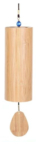 Carillons éoliens zen,Bamboo Vent,Carillons éoliens en bambou japonais,Carillon éoliens en Bambou,Carillon Japonais,Convient pour le yoga, la méditation, le jardinage, etc. (Accord de fa Spring Breeze