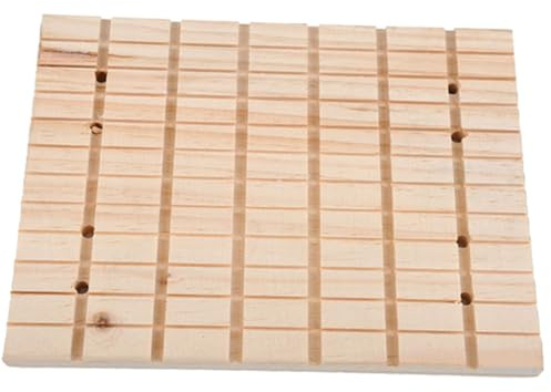 GANAZONO Wooden Rabbit Grinding Claw Plate for Small Pets Non Deformable Scratch Board Suitable for Rabbits Guinea Pigs Hamsters Ferrets and Squirrels Easy to Clean Pet Accessory