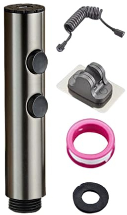 Spray pour toilettes - Accessoire en acier inoxydable avec tuyau, pulvérisateur de bidet pour salle de bain avec pression d'eau réglable - Pour nettoyage de la salle de bain, hygiène personnelle sous