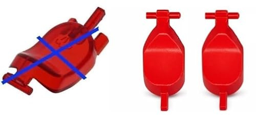 Alternativa economica 2 pz pulsante come 10002024 per ferro da stiro serie TDS 4 6 e 8 grigio + rosso compatibile con Bosch