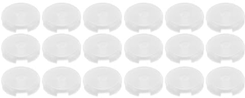 18 tappi di ricambio per joystick, diametro 25,3 mm, tappi per pulsanti meccanici, coperture per pulsanti gioco, per Fightingbox Slimbox e varie tastiere, in materiale ABS, (Trasparente)