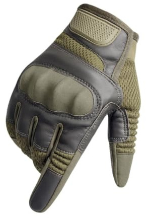 Gants tactiles pour homme avec doigts entiers - Gants antidérapants d'escalade pour équitation en plein air