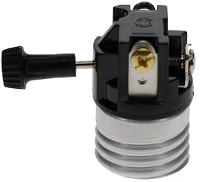 B&P Lamp® 3-Terminal Med. Base, Turn Knob Socket Interior