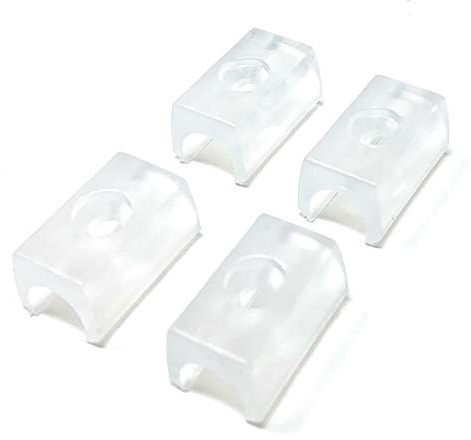 Design61 Set di 4 feltrini per sedia a dondolo, diametro 10 mm, con superficie in TPE ammortizzante
