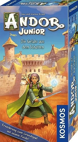 Kosmos 683085 Andor Junior Erweiterung - Die Gefahr aus dem Schatten Spiel, nur spielbar Andor Junior, Kinderspiel für 2-4 Kinder ab 7 Jahren, Familienspiel