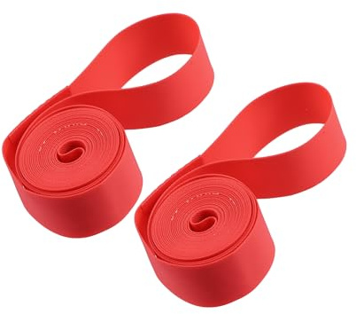 Partuto 29 Bike Wheel Rim Strip Rim Tape Liner Inner Tube Band PVC Red Pair Replacement