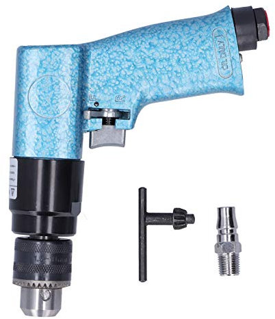 Air Drill, 10mm Air Pneumatic Drill Power Right Angle Drills Electric Drill 1800rpm Air Power Drill Hand Drill Air Drill Tool for Hole Drilling