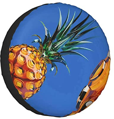 Ersatzrad Abdeckung Exquisite Ananas-Kunst Reifentaschen Staubdichter Reserveradabdeckung Universal Wheel Cover Für SUV, Rv, LKW 14
