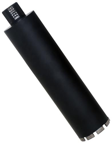 QQXUAN 4 Wet Core Drill Bits, Diamond Drilling Bit 4 inches for Concrete Marble,Granite,Brick,Hard Masonry 14 Drilling Depth,1-1/4-7 Arbor,10mm Segment, Wet Use Only (4)