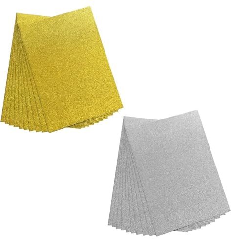 20 Fogli Di Carta Glitterata, Materiale Per Cartoncini Fai Da Te, Carta Artigianale, Carta Decorativa, Possono Essere Utilizzati Per Decorare Biglietti Di Auguri, Inviti E Album Fotografici