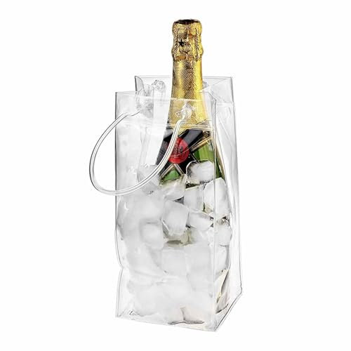 Weinkühler für Eisbeutel – wasserdichter Bierflaschen-Kühler aus PVC
