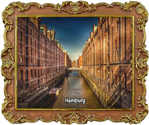 Speicherstadt Hamburg Deutschland Reise Souvenir Kühlschrankmagnet Stadt Sehenswürdigkeiten Kühlschrankmagnet
