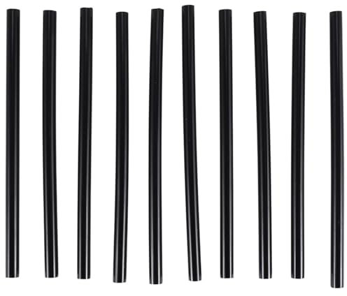 NGNKMPMCTK 10 STÜCKE Heißkleber Klebestifte 150x7mm Schwarz