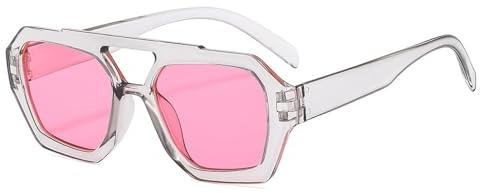 Stora Herrbågar For Semestersolglasögon, Pendlingssolglasögon For Kvinnor, Utomhussolglasögon For Bilister(Pink)