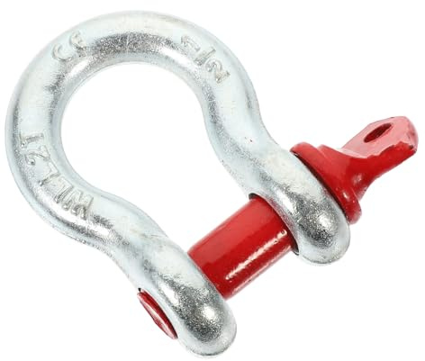 BIUDECO Manille galvanisée avec goupille à vis outil de levage robuste 2 tonnes pour usage industriel et construction déchargement rapide et résistance à la corrosion