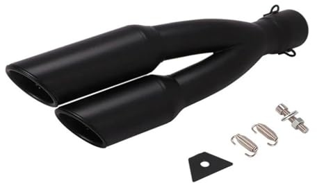 Motorrad Auspuff Mittelrohr Für Piaggio Für Vespa Slip-On-Auspuffrohr-Endrohrverbinder Hinten Kurzer Adapter Megaphon 51 Mm(A Left)