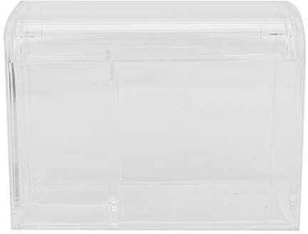 Contenitore trasparente per organizer per bastoncini di cotone, contenitore per cosmetici, soffio in polvere per trucco