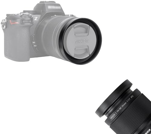 JJC Round Metall-Gegenlichtblende Kompatibel mit Nikon Z DX MC 35mm f/1.7