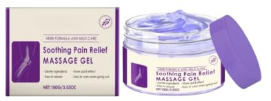 Gel Massage Articulations Plantes Naturelles 100g, Anti-Douleur Rapide 30s, Crème Anesthésiante, Soulage Arthrose Rhumatismes Courbatures