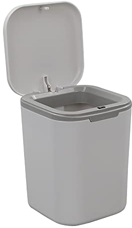 Hommp Recycled Tiny Desktop Trash Can, Car Waste Can, 0.5 Gallon (Gray)
