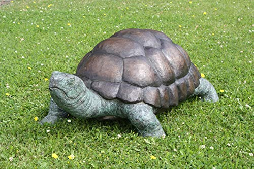 H. Packmor GmbH Bronzefigur Schildkröte aus Bronze mit Wasserspeier