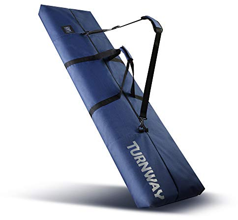 TurnWay Snowboardtasche | Aufbewahrung & Transport Snowboard bis 165 cm & Extras | Wasserdicht - für Männer, Frauen und Jugendliche (Blau)