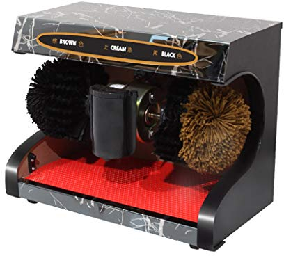 QFFL Shoe polisher machine Electric Shoe Polisher Mechanical Polishing Spherical Soft Shoe Brush Used As A Shoe Stool for Family Lazy Induction Small Shoe Polisher
