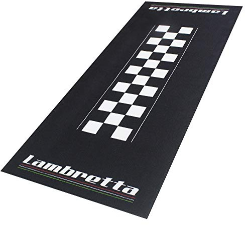 BIKETEK Tapis environnemental Garage Mat Noir Blanc pour Scooter Lambretta Neuf
